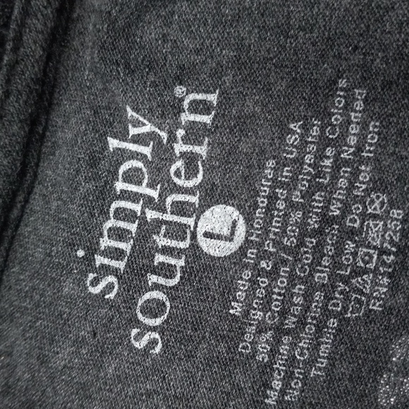 Simply Southern Gray Long Sleeve Shirt - Picture 7 of 8